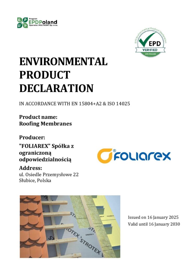 thumbnail of EPD-P 02.01.2025_EPD 'Foliarex’ Roofing Membranes