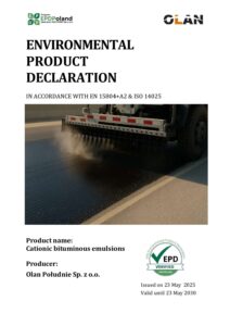 Cationic bituminous emulsions cover