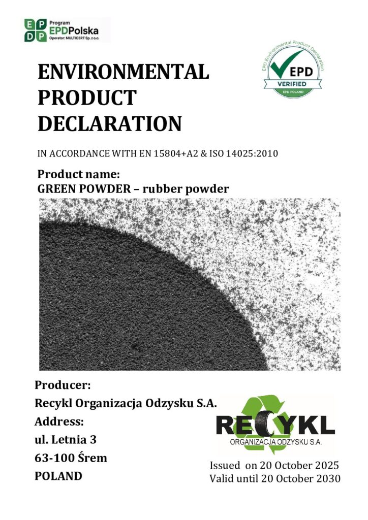 thumbnail of EPD-P 06-10-2025_Recykl Organizacja Odzysku S.A. GREEN POWDER