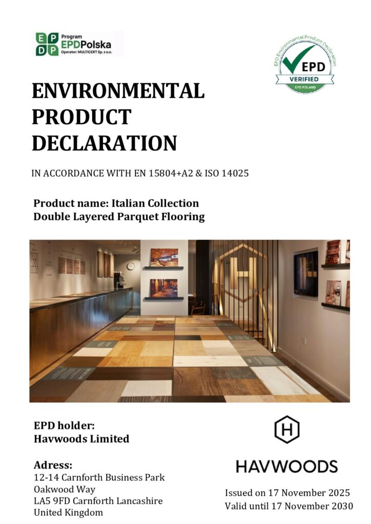 thumbnail of EPD-P 04.11.2025_Havwoods_Limited_Italian Collection_Double Layered Parquet Flooring